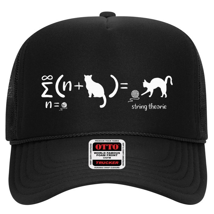 String Theory Science Nerd Physics Cat Trucker Hat