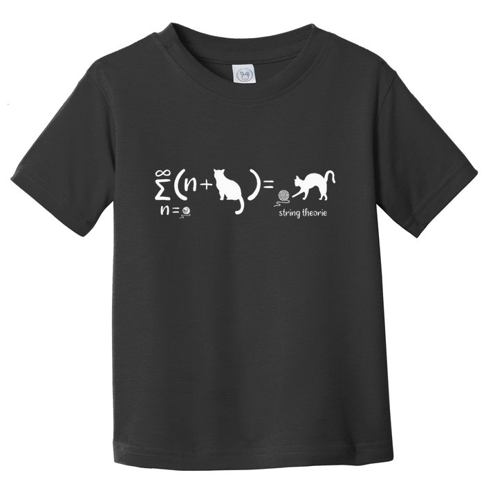 String Theory Science Nerd Physics Cat Toddler T-Shirt
