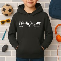 String Theory Science Nerd Physics Cat Kids Hoodie