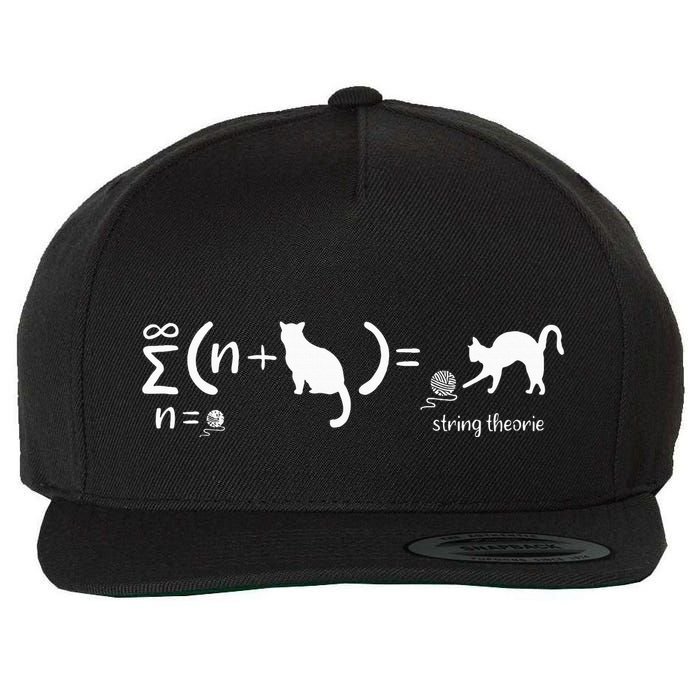 String Theory Science Nerd Physics Cat Wool Snapback Cap