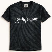 String Theory Science Nerd Physics Cat Kids Tie-Dye T-Shirt