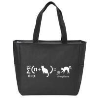 String Theory Science Nerd Physics Cat Zip Tote Bag