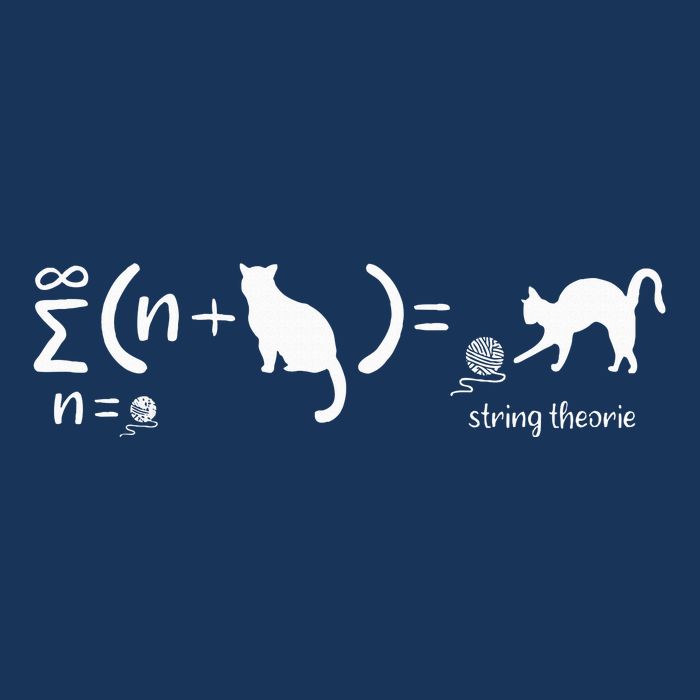 String Theory Science Nerd Physics Cat Infant Baby Jersey Bodysuit
