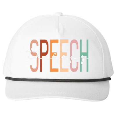 Speech Therapy Speech Language Pathologist Therapist Snapback Five-Panel Rope Hat