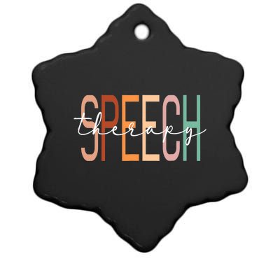 Speech Therapy Speech Language Pathologist Therapist Ceramic Star Ornament