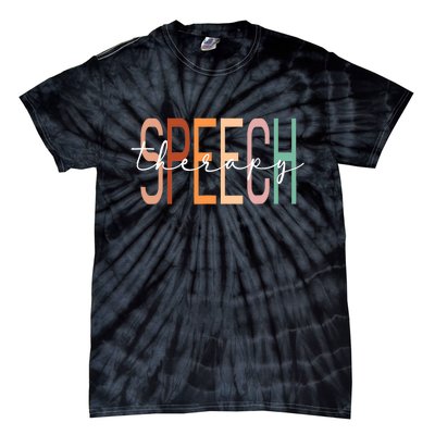 Speech Therapy Speech Language Pathologist Therapist Tie-Dye T-Shirt