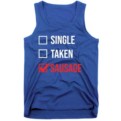 Single Taken Sausage Checklist Sausage Gift Tank Top