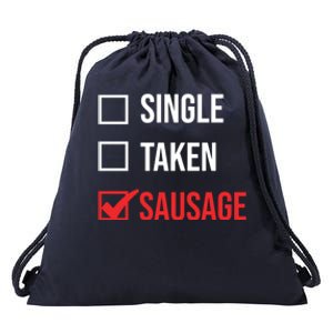 Single Taken Sausage Checklist Sausage Gift Drawstring Bag