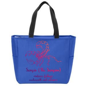 Scorpio The Scorpion Astrology Zodiac Sign Funny Facts Gift Zip Tote Bag