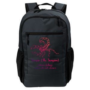 Scorpio The Scorpion Astrology Zodiac Sign Funny Facts Gift Daily Commute Backpack