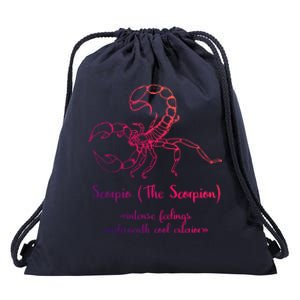 Scorpio The Scorpion Astrology Zodiac Sign Funny Facts Gift Drawstring Bag