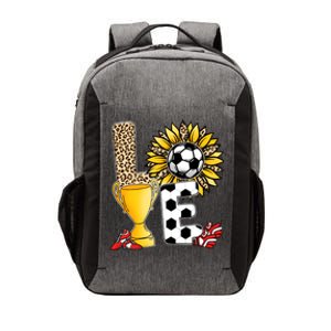 Soccer T Shirts, Love Soccer Leopard Sunflower Sports Ball Valentine Plus Size Vector Backpack