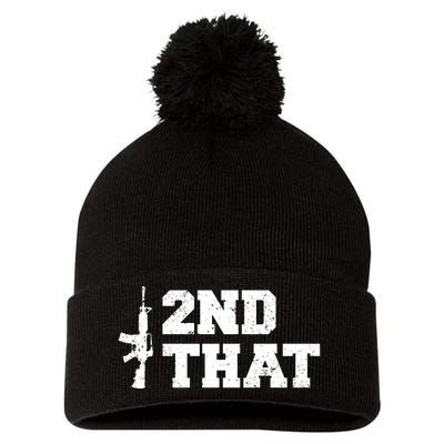 Second That Second Amendment Pom Pom 12in Knit Beanie