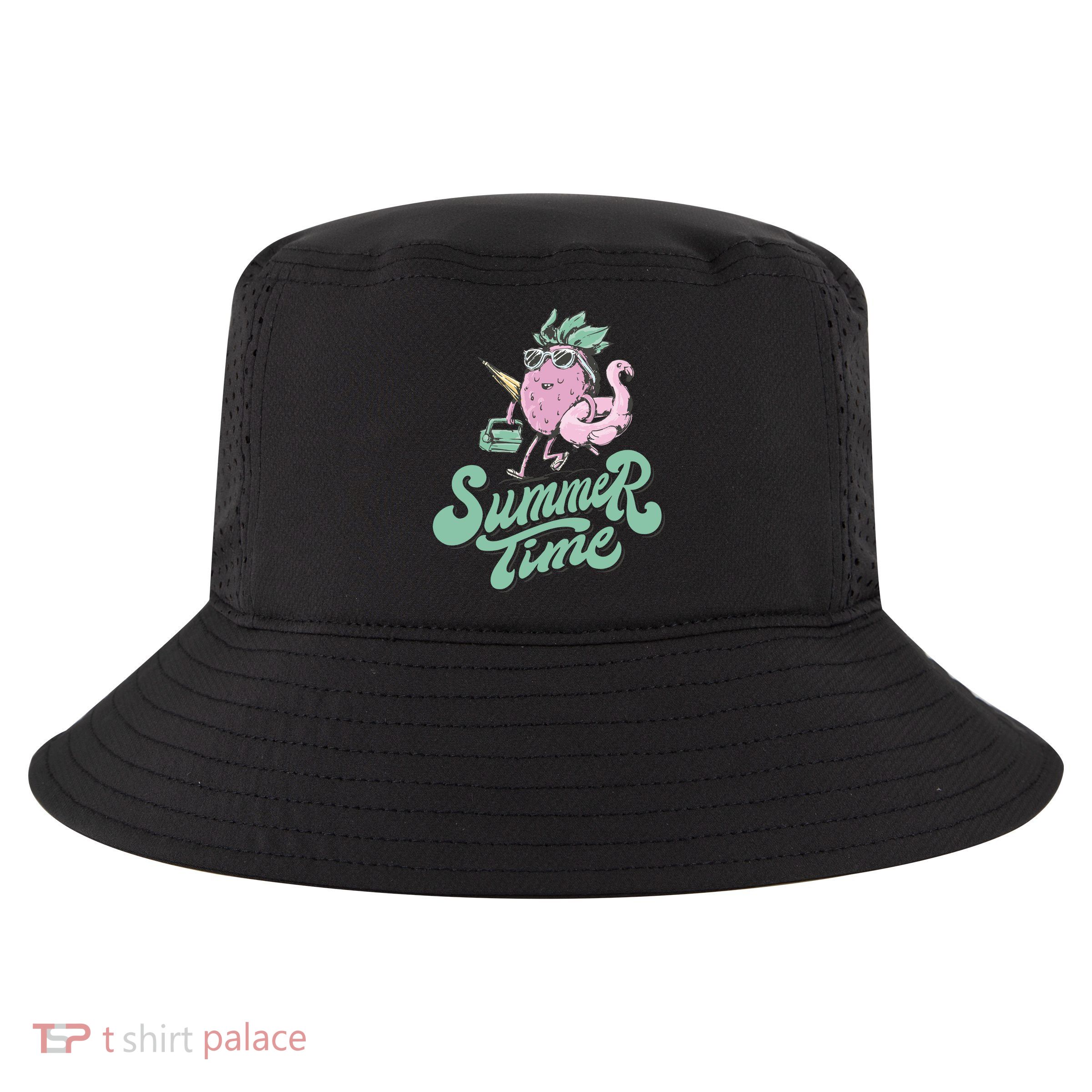 Summer Time Strawberry Retro Beach Cool Comfort Performance Bucket Hat