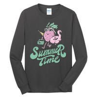 Summer Time Strawberry Retro Beach Tall Long Sleeve T-Shirt