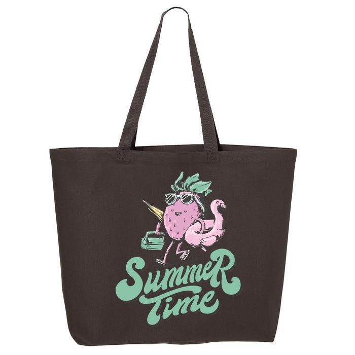 Summer Time Strawberry Retro Beach 25L Jumbo Tote