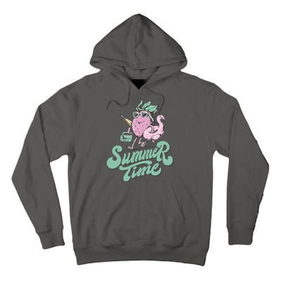 Summer Time Strawberry Retro Beach Tall Hoodie