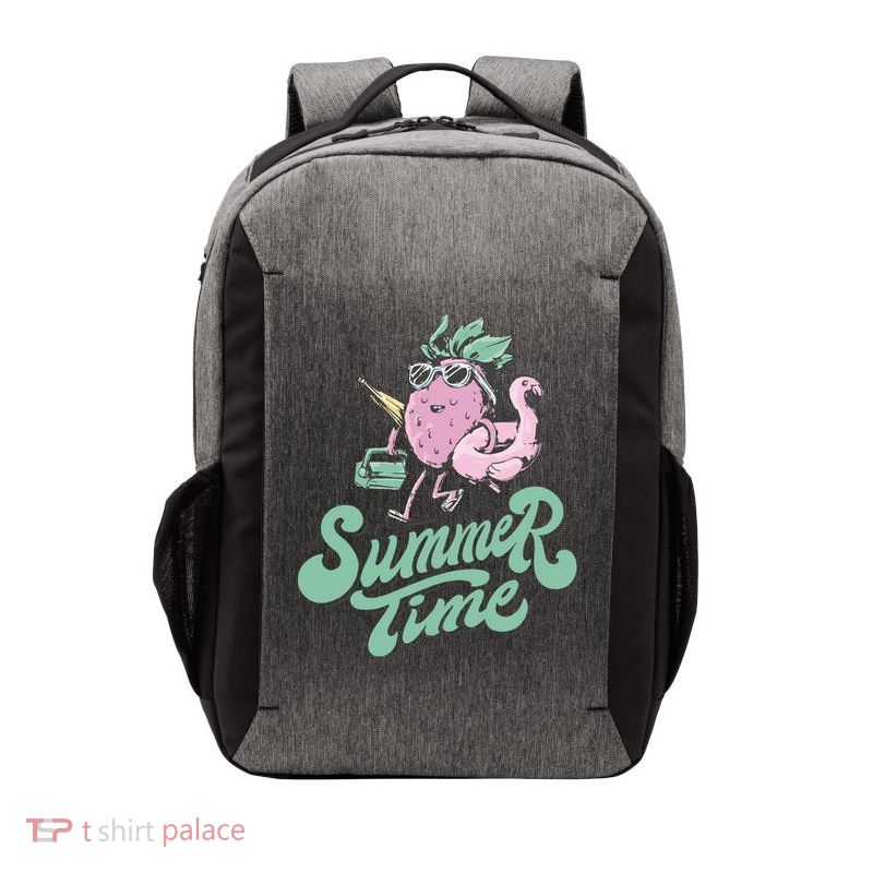 Summer Time Strawberry Retro Beach Vector Backpack