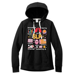 Speech Therapy Speech Language Pathologist Therapist SLP Women's Fleece Hoodie