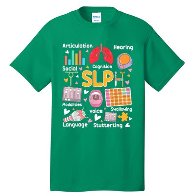 Speech Therapy Speech Language Pathologist Therapist SLP Tall T-Shirt