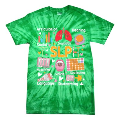 Speech Therapy Speech Language Pathologist Therapist SLP Tie-Dye T-Shirt