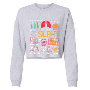 Speech Therapy Speech Language Pathologist Therapist SLP Cropped Pullover Crew