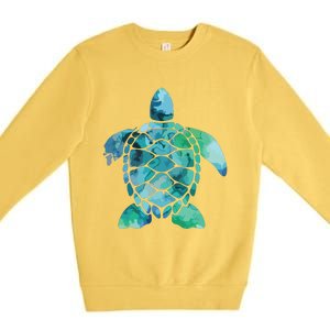 Save Turtles Sea Turtle Gifts Ocean Animals Sea Turtle Premium Crewneck Sweatshirt