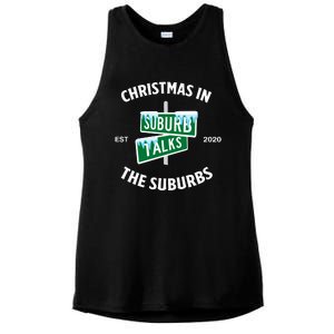 Suburb Talks Store A Christmas In The Suburbs Ladies PosiCharge Tri-Blend Wicking Tank