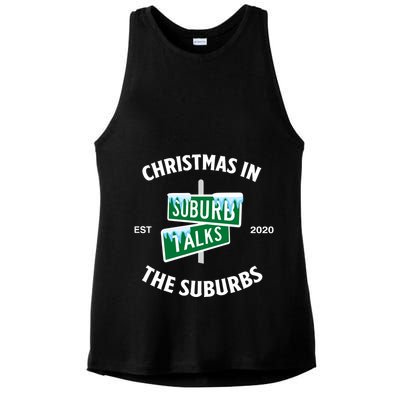 Suburb Talks Store A Christmas In The Suburbs Ladies PosiCharge Tri-Blend Wicking Tank