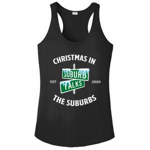 Suburb Talks Store A Christmas In The Suburbs Ladies PosiCharge Competitor Racerback Tank