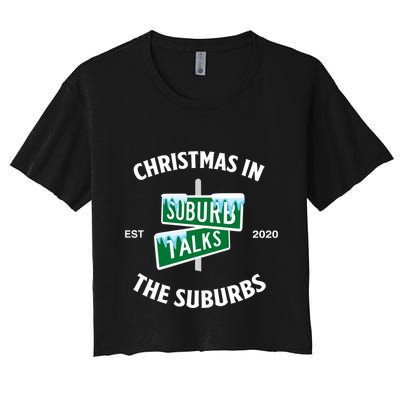 Suburb Talks Store A Christmas In The Suburbs Crop Top