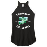 Suburb Talks Store A Christmas In The Suburbs Women's Perfect Tri Rocker Tank