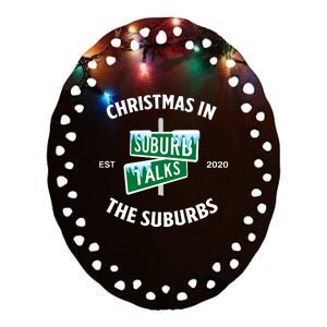 Suburb Talks Store A Christmas In The Suburbs Ceramic Oval Ornament