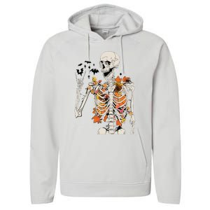 Skeleton Thanksgiving Performance Fleece Hoodie