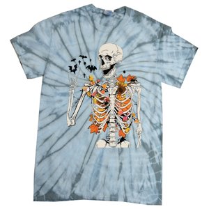 Skeleton Thanksgiving Tie-Dye T-Shirt