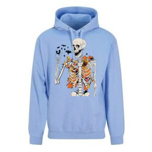 Skeleton Thanksgiving Unisex Surf Hoodie