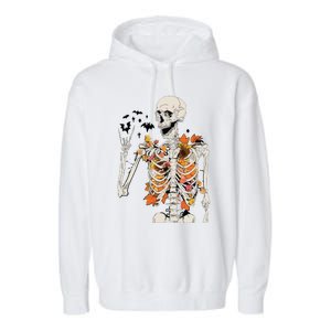 Skeleton Thanksgiving Garment-Dyed Fleece Hoodie