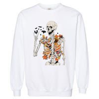 Skeleton Thanksgiving Garment-Dyed Sweatshirt