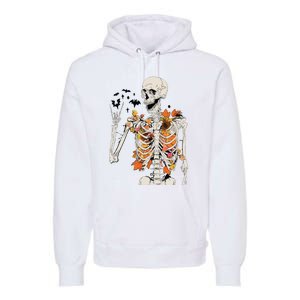 Skeleton Thanksgiving Premium Hoodie