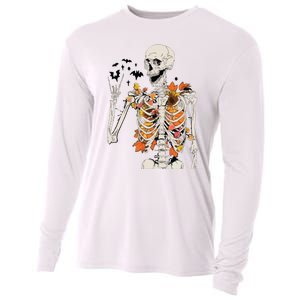 Skeleton Thanksgiving Cooling Performance Long Sleeve Crew