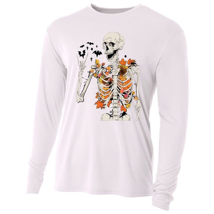 Skeleton Thanksgiving Cooling Performance Long Sleeve Crew