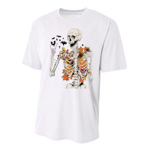 Skeleton Thanksgiving Performance Sprint T-Shirt