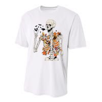 Skeleton Thanksgiving Performance Sprint T-Shirt