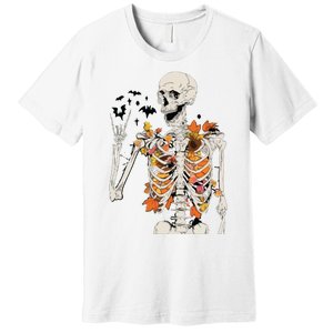 Skeleton Thanksgiving Premium T-Shirt