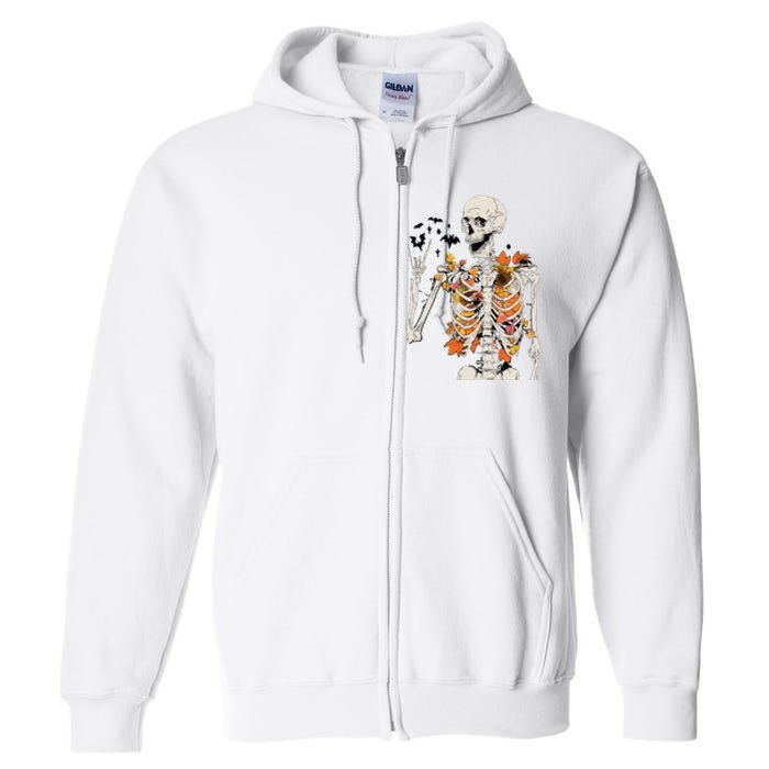 Skeleton Thanksgiving Full Zip Hoodie