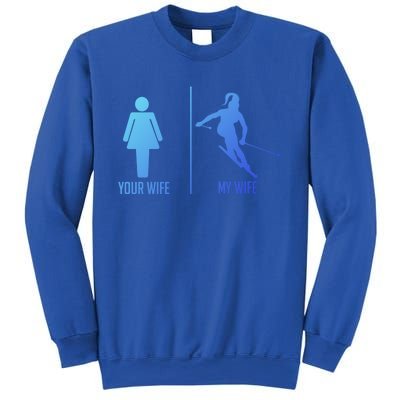 Ski Trip Skiing Wife Husband Marriage Gift Sweatshirt