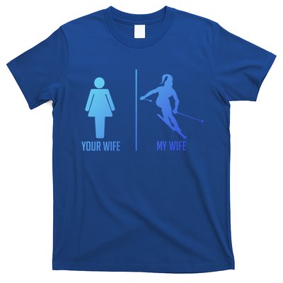 Ski Trip Skiing Wife Husband Marriage Gift T-Shirt