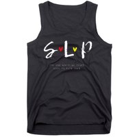 SLP Teacher Shirts Speech Language Pathologist Gift  Tank Top