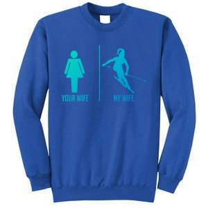 Ski Trip Skiing Wife Husband Marriage Gift Sweatshirt