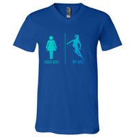 Ski Trip Skiing Wife Husband Marriage Gift V-Neck T-Shirt